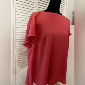 Ann Taylor Loft Top - Size 18 Orange Color - Polyester